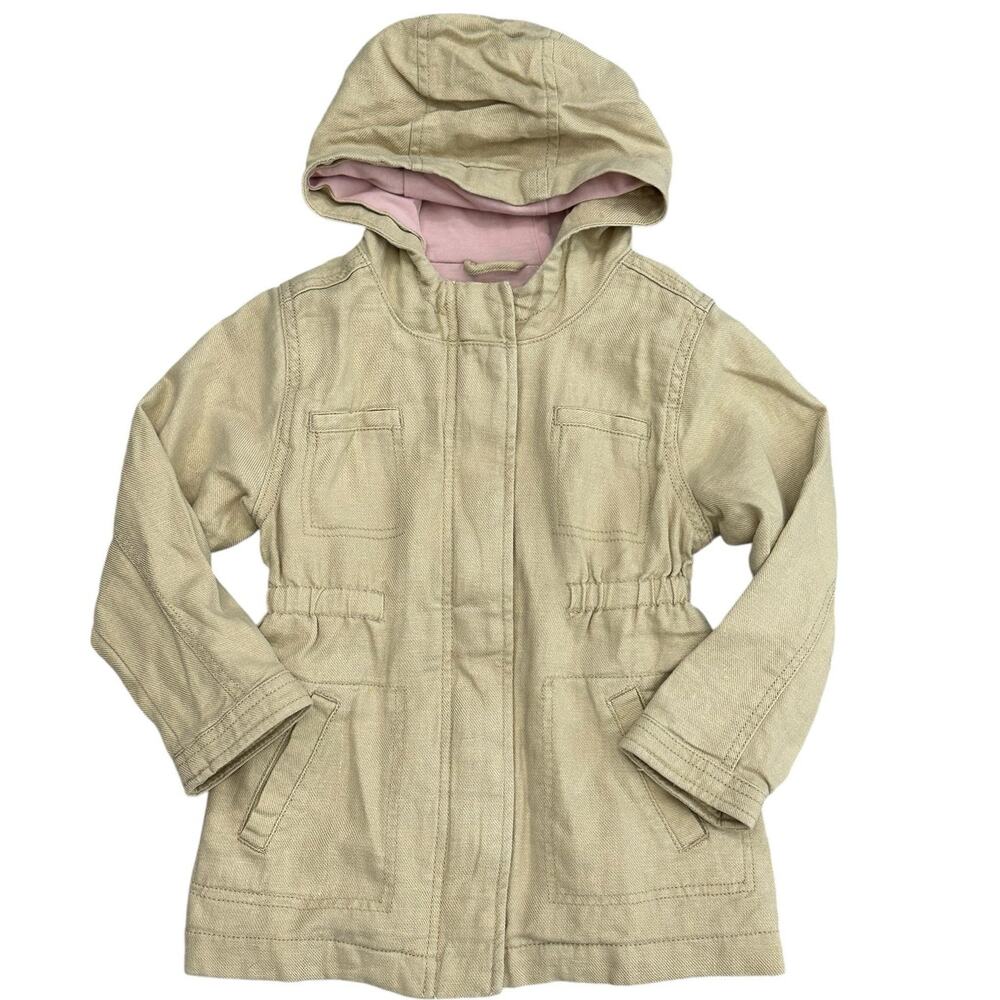OLD NAVY GIRLS Linen Hooded Jacket Size 4T